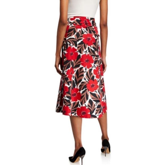 Kate Spade poppy field linen blend warp skirt - Picture 15 of 16